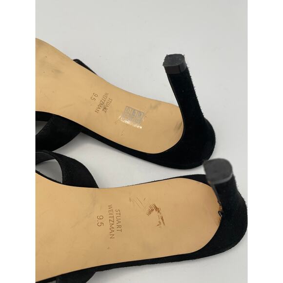 Stuart Weitzman Mariposa Suede Stiletto Sandals – Size 9.5 - Picture 13 of 13